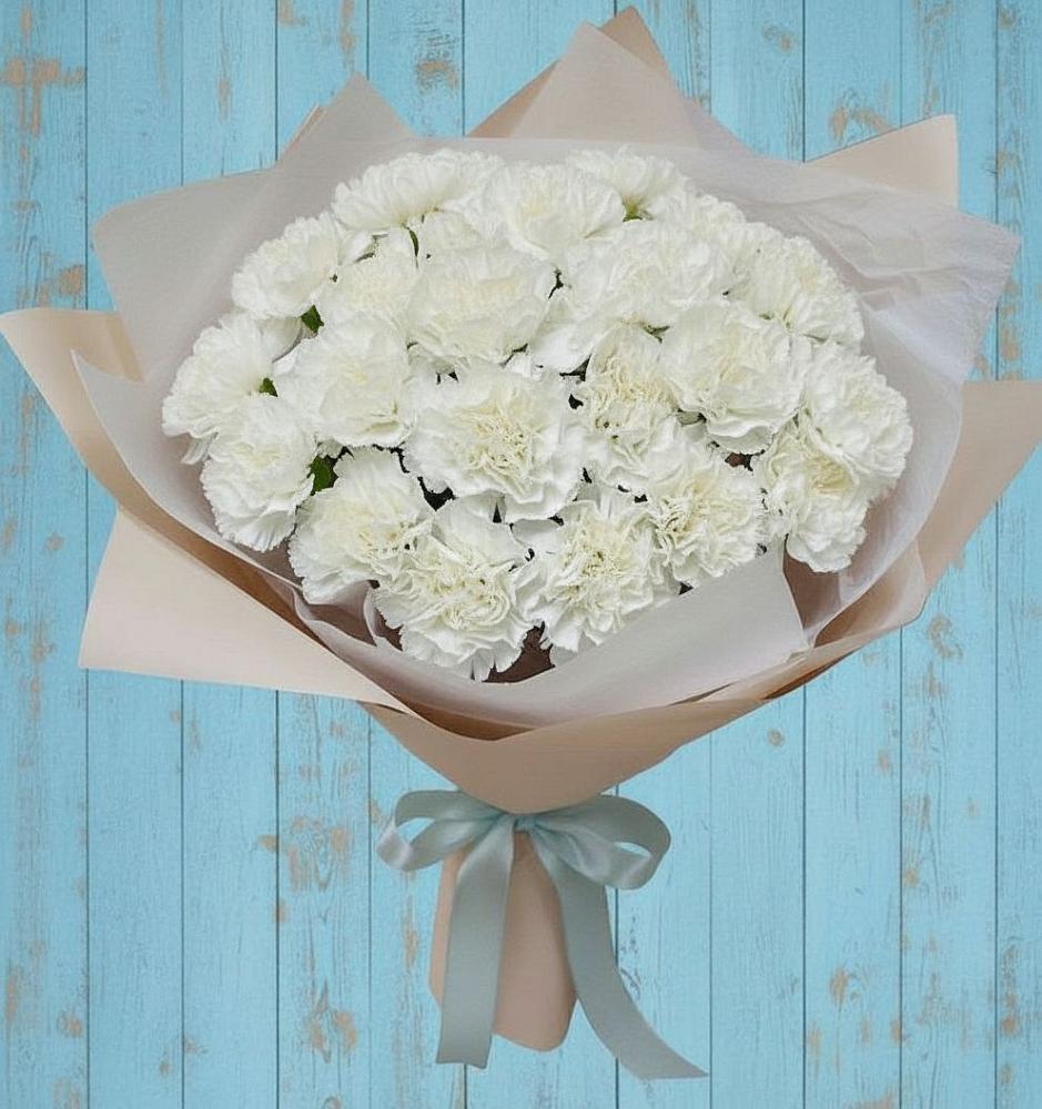 Букет цветов из: Гвоздики в Пролетарий