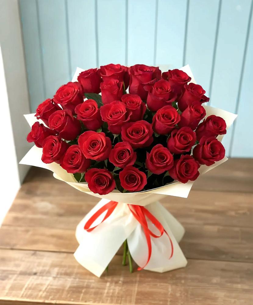 Букет 29 Красных роз в Пролетарий