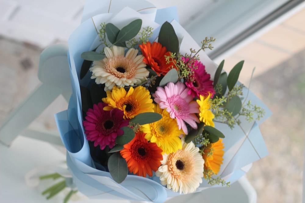 Букет цветов из: Герберы в Пролетарий