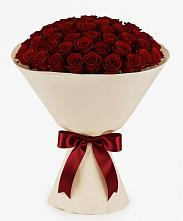 Букет 101 Бордовая роза Блэк Бакарра в Пролетарий