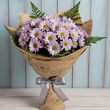 Букет цветов из:  Хризантемы в Пролетарий