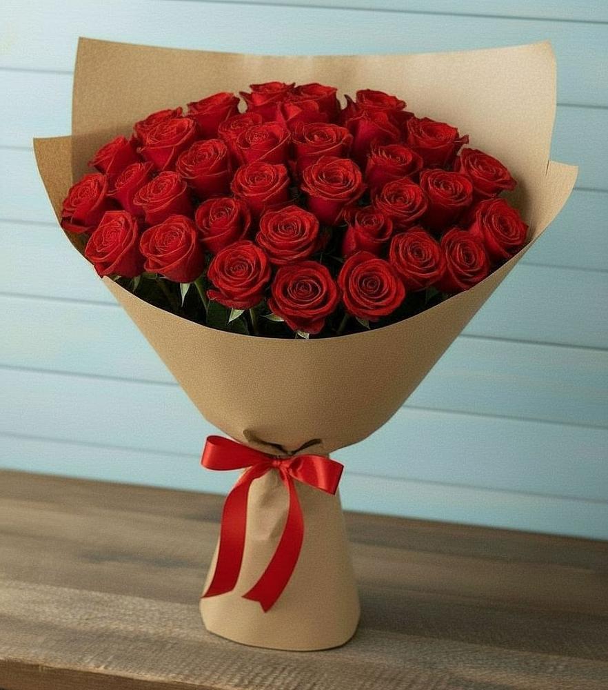 Букет Красные розы Милано в Пролетарий