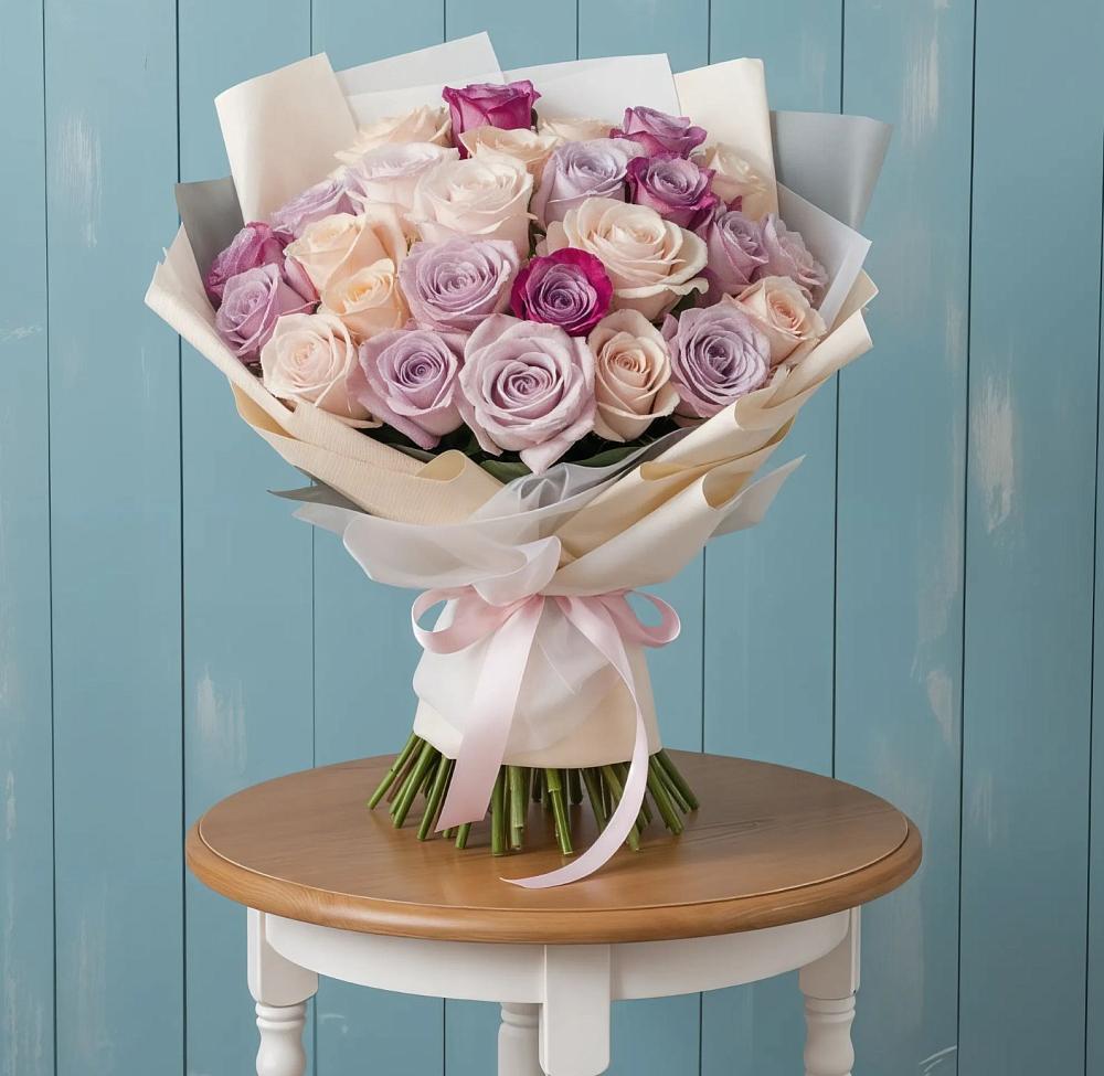 Букет цветов из: Розы в Пролетарий