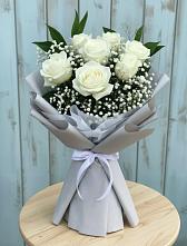 Букет цветов из:  Розы в Пролетарий