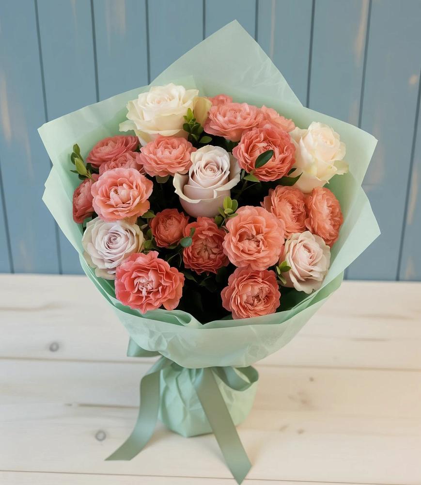 Букет цветов из: Розы в Пролетарий