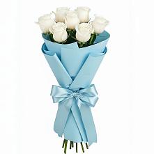 Букет 7 белых роз Проуд #REPLACE_PRED# Пролетарий