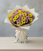 Букет цветов из:  Хризантемы в Пролетарий