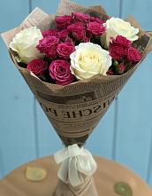 Букет цветов из:  Розы в Пролетарий