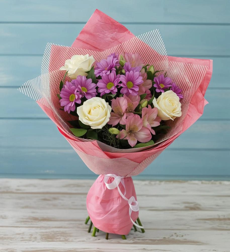 Букет цветов из: Герберы в Пролетарий