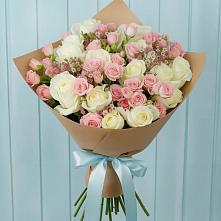 Букет цветов из:  Розы в Пролетарий