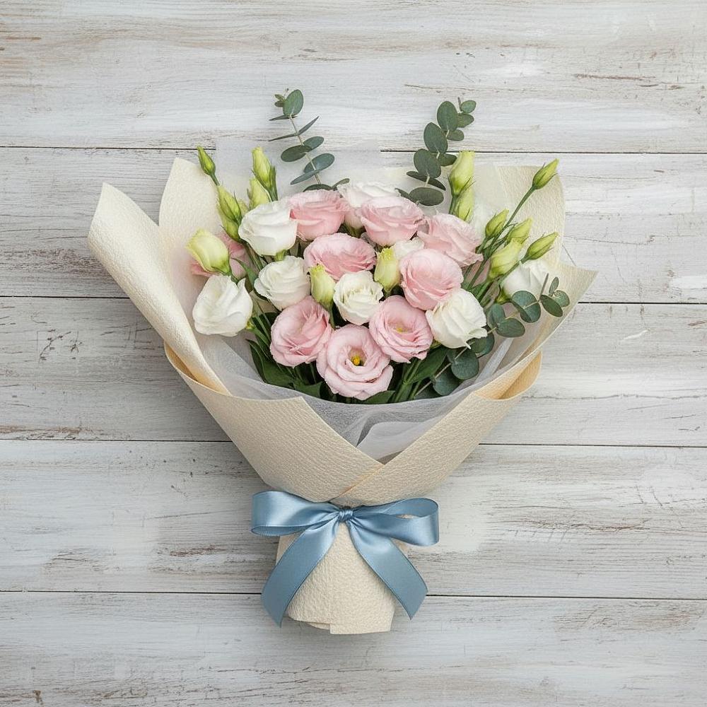 Букет цветов из: Лизиантусы в Пролетарий